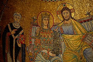 Mosaic in the Apse with Christ and the Virgin Mary